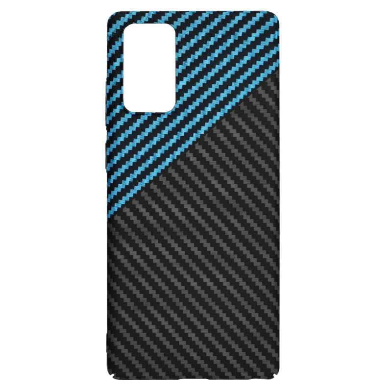 Husa Samsung Galaxy Note 20 Techsuit Carbonite FiberShell, bleu