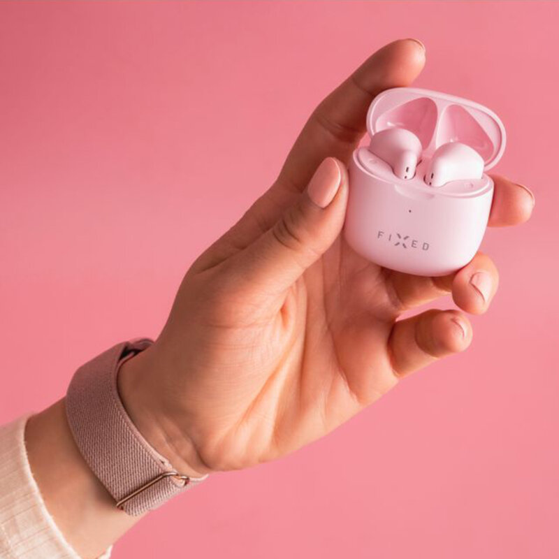 Casti Bluetooth True Wireless half-in-ear Fixed, roz, FIXPDS-PI