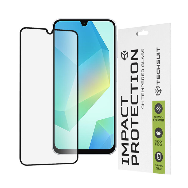 Folie sticla Samsung Galaxy A16 Techsuit 111D Full Glue Full Cover, negru