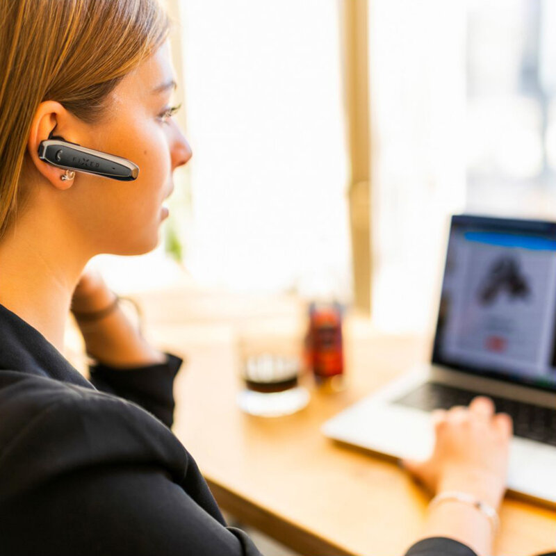 Casca wireless Bluetooth cu microfon Fixed, negru, FIXTLK2-BK