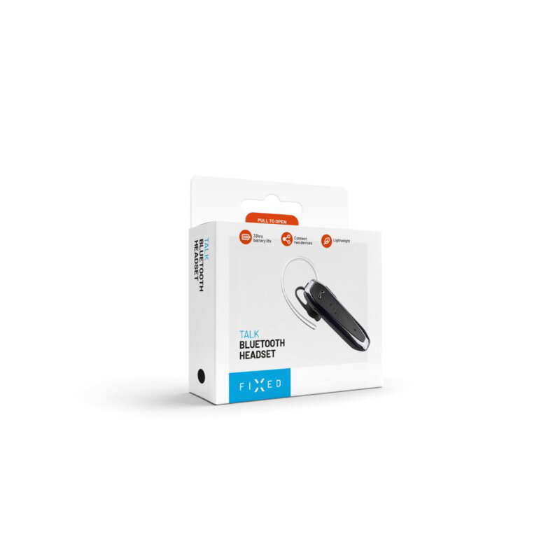Casca wireless Bluetooth cu microfon Fixed, negru, FIXTLK2-BK