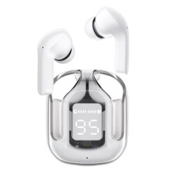 Casti True Wireless Type-C, IPX4, Acefast T6, 500mAh, gri