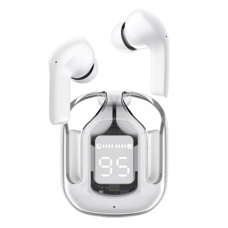 Casti True Wireless Type-C, IPX4, Acefast T6, 500mAh, gri