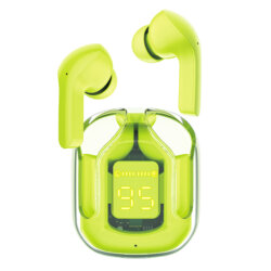 Casti True Wireless Type-C, IPX4, Acefast T6, 500mAh, verde