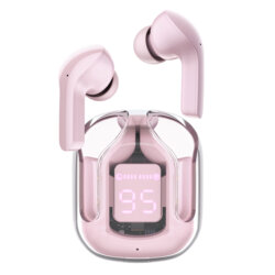 Casti True Wireless Type-C, IPX4, Acefast T6, 500mAh, roz