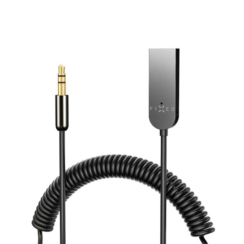 Adaptor audio Jack la USB pentru masina Fixed, gri, FIXSIG-AL-GR