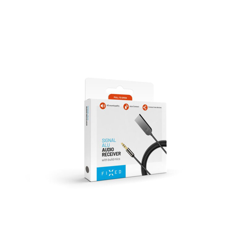 Adaptor audio Jack la USB pentru masina Fixed, gri, FIXSIG-AL-GR
