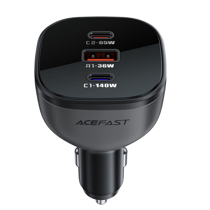 Incarcator auto USB 165W, Acefast B14, Fast Charging, negru