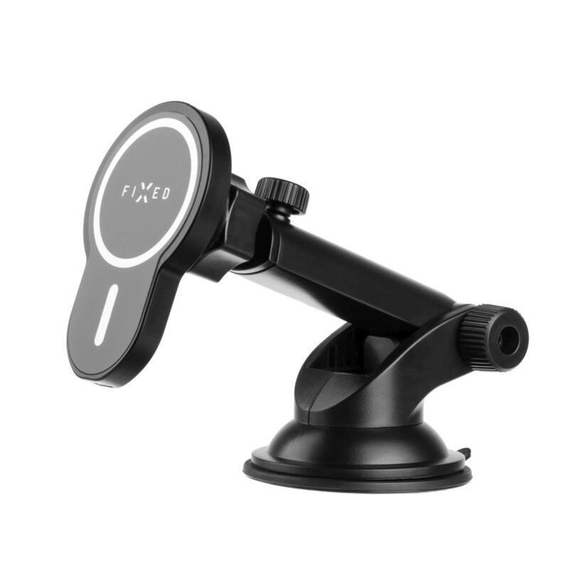 Suport telefon auto cu incarcare wireless 15W Fixed, FIXMCLI-XL-BK