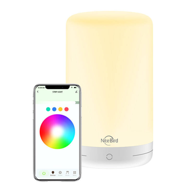 Lampa LED RGB NiteBird LB3, compatibila Alexa, Google Assistant