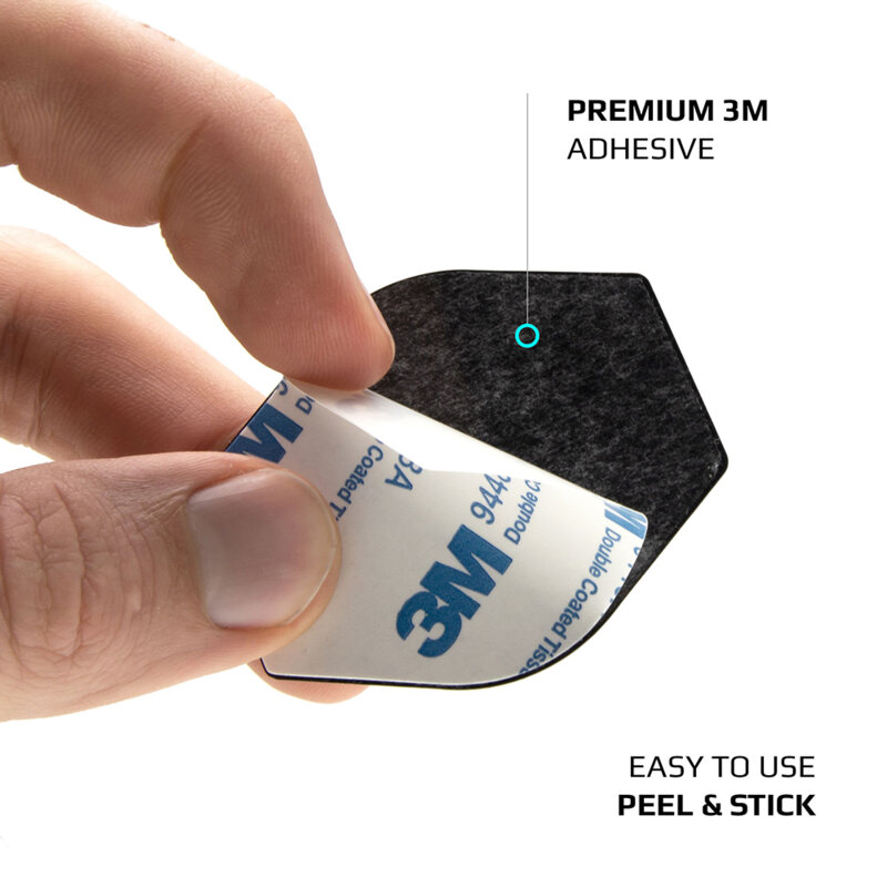 Placute metalice pentru suport magnetic telefon Fixed, FIXIC-PL-BK