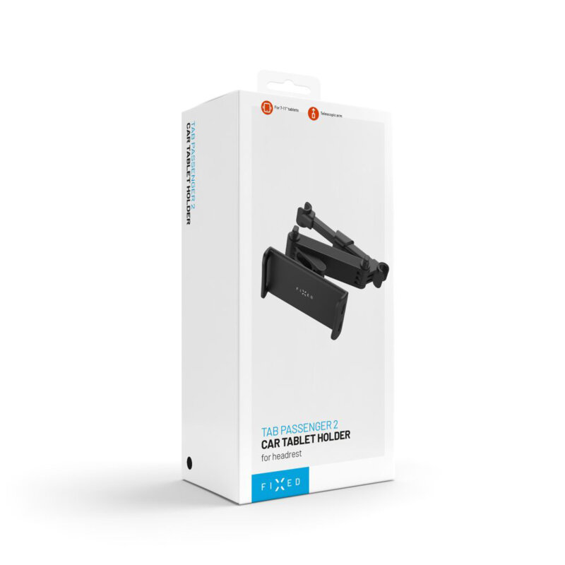 Suport telefon tetiera pentru masina Fixed, FIXTAB-PAS2-BK