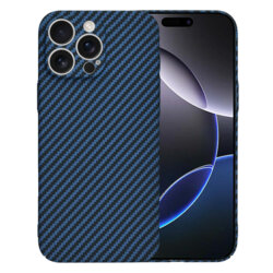 Husa iPhone 16 Pro Max Techsuit Carbonite FiberShell, cyan