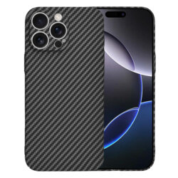 Husa iPhone 16 Pro Max Techsuit Carbonite FiberShell, negru