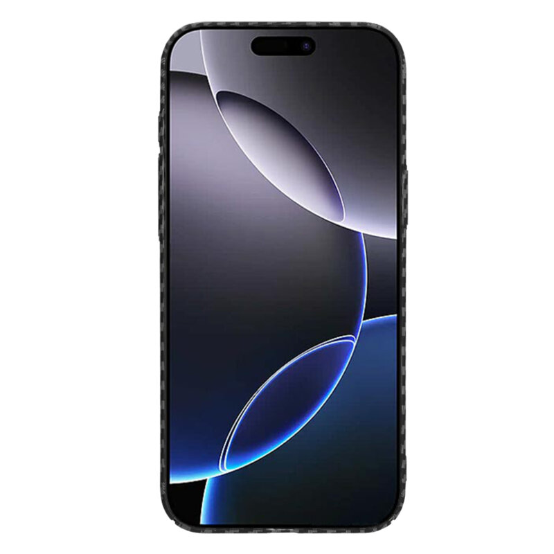 Husa iPhone 16 Pro Max Techsuit Carbonite FiberShell, negru