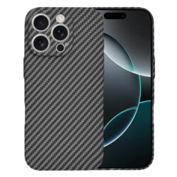 Husa iPhone 16 Pro Techsuit Carbonite FiberShell, negru