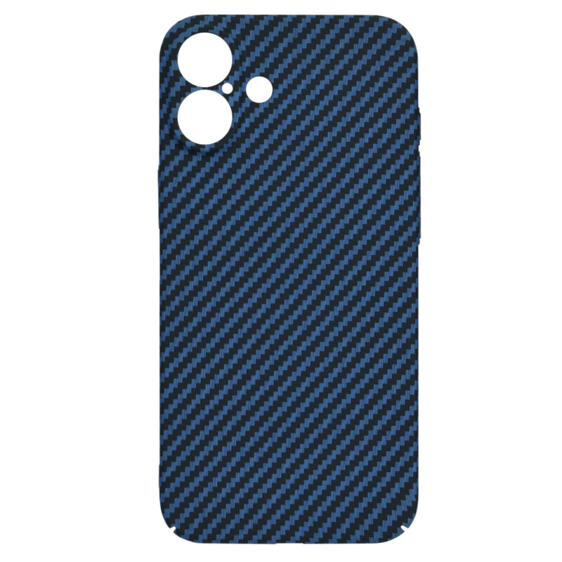 Husa iPhone 16 Plus Techsuit Carbonite FiberShell, cyan