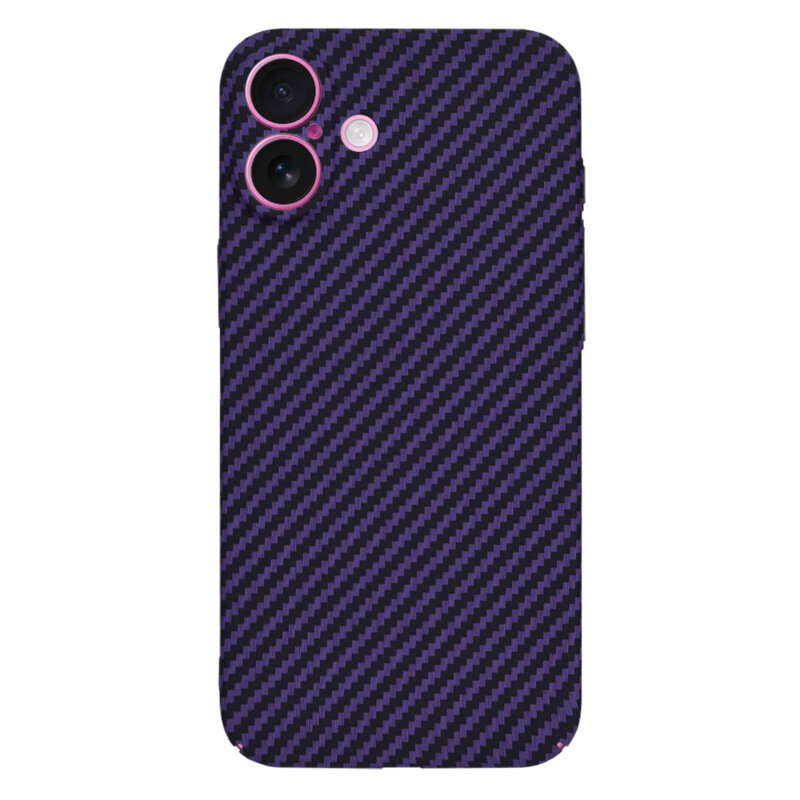 Husa iPhone 16 Plus Techsuit Carbonite FiberShell, mov