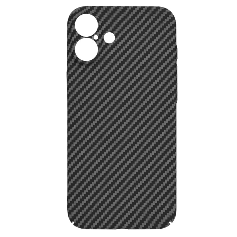 Husa iPhone 16 Plus Techsuit Carbonite FiberShell, negru