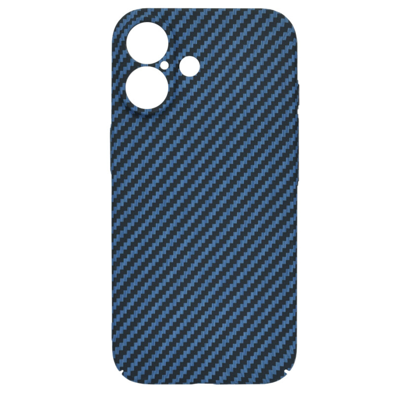 Husa iPhone 16 Techsuit Carbonite FiberShell, cyan
