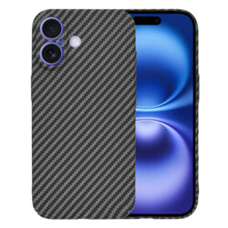 Husa iPhone 16 Techsuit Carbonite FiberShell, negru