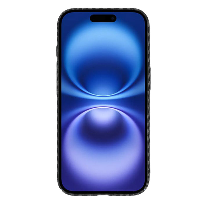 Husa iPhone 16 Techsuit Carbonite FiberShell, negru