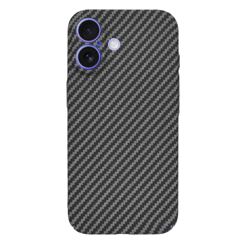 Husa iPhone 16 Techsuit Carbonite FiberShell, negru