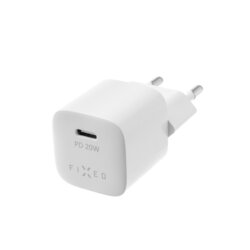 Mini incarcator de priza Type-C Fixed, 20W, FIXC20M-C-WH, alb