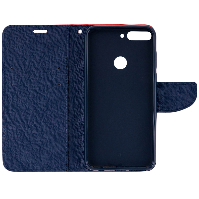 Husa Huawei Y7 Prime 2018 Flip Rosu MyFancy