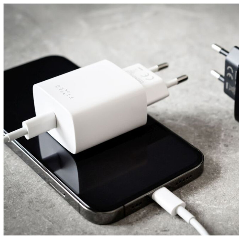 Incarcator Type-C Fixed, 20W, FIXC20N-C-WH, alb