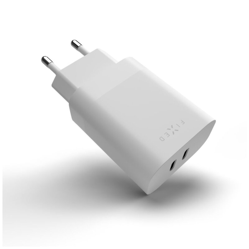 Incarcator Type-C de priza Fixed, 35W, FIXC35-2C-WH, alb