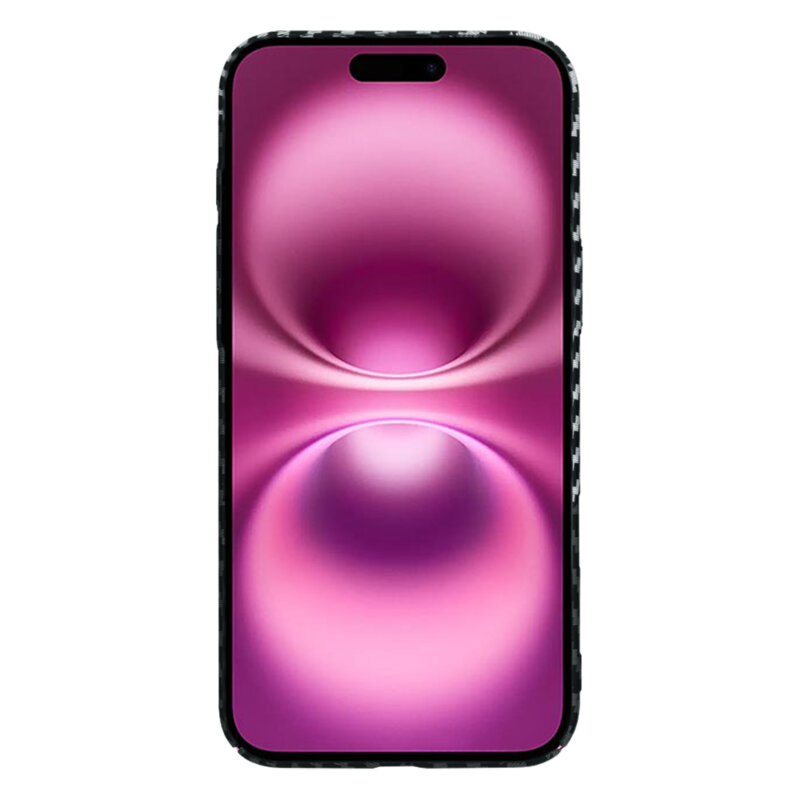 Husa iPhone 16 Plus Techsuit Carbonite FiberShell, gri