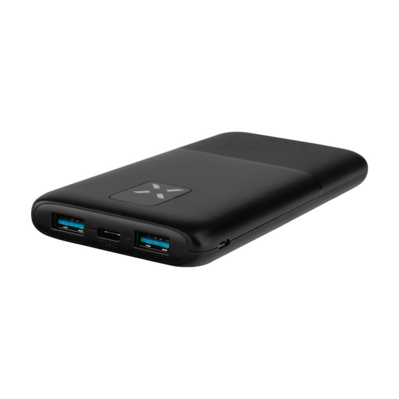 Powerbank 10000mAh, USB, Type-C, Fixed, negru, FIXZEN-10-BK