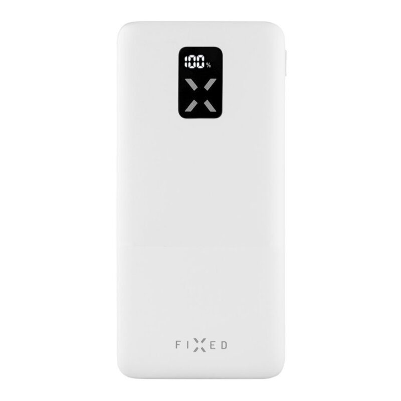 Powerbank 10000mAh, USB, Type-C, Fixed, alb, FIXZEN-10-WH