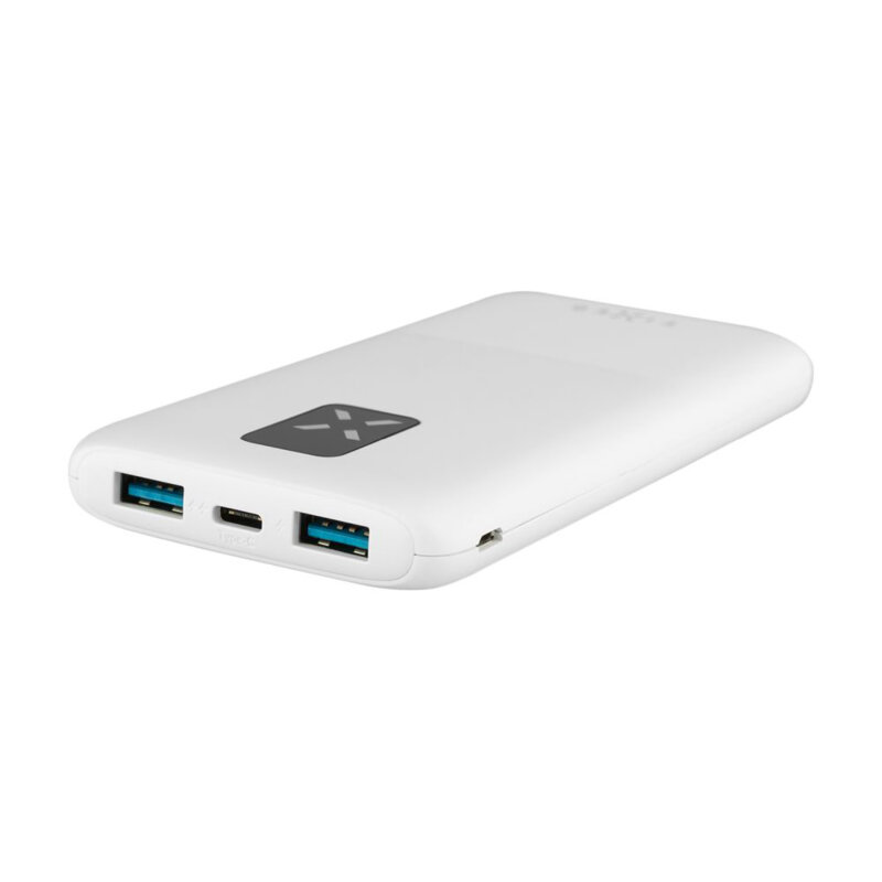 Powerbank 10000mAh, USB, Type-C, Fixed, alb, FIXZEN-10-WH