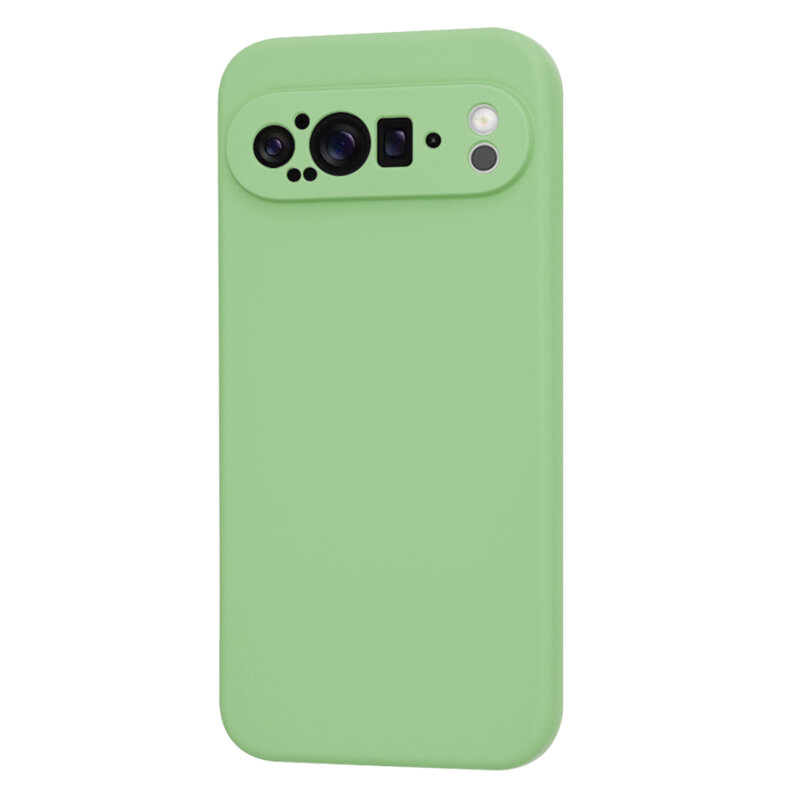 Husa silicon Google Pixel 9 Pro XL Techsuit SoftFlex, verde deschis
