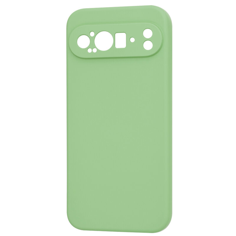 Husa silicon Google Pixel 9 Pro XL Techsuit SoftFlex, verde deschis