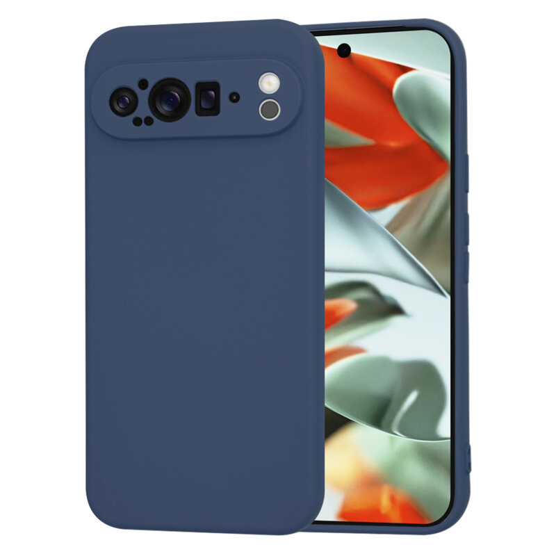 Husa silicon Google Pixel 9 Pro XL Techsuit SoftFlex, bleumarin