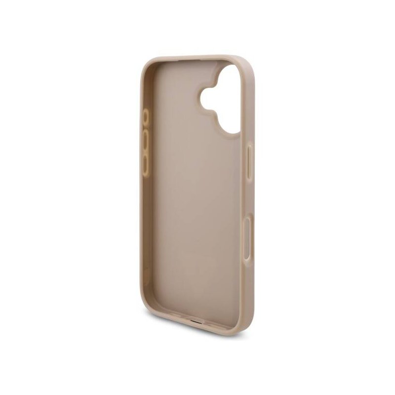 Husa originala Guess iPhone 16 Hardcase 4G Triangle Metal Logo, alb, GUHCP16SPG4GPH