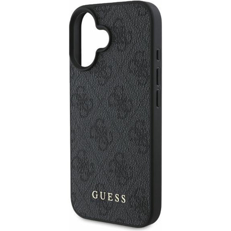 Husa originala Guess iPhone 16 Hardcase 4G Classic, negru, GUHCP16SG4GFGR
