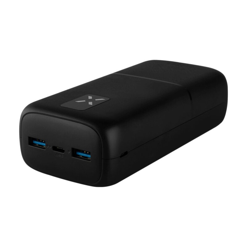 Baterie externa USB-C, 2xUSB, 30000mAh Fixed, FIXZEN-30-BK