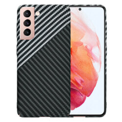 Husa Samsung Galaxy S21 5G Techsuit Carbonite FiberShell, gri