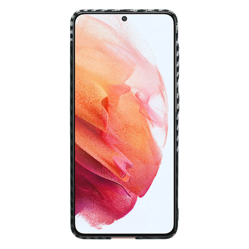 Husa Samsung Galaxy S21 5G Techsuit Carbonite FiberShell, gri