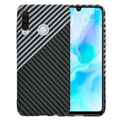 Husa Huawei P30 Lite Techsuit Carbonite FiberShell, gri