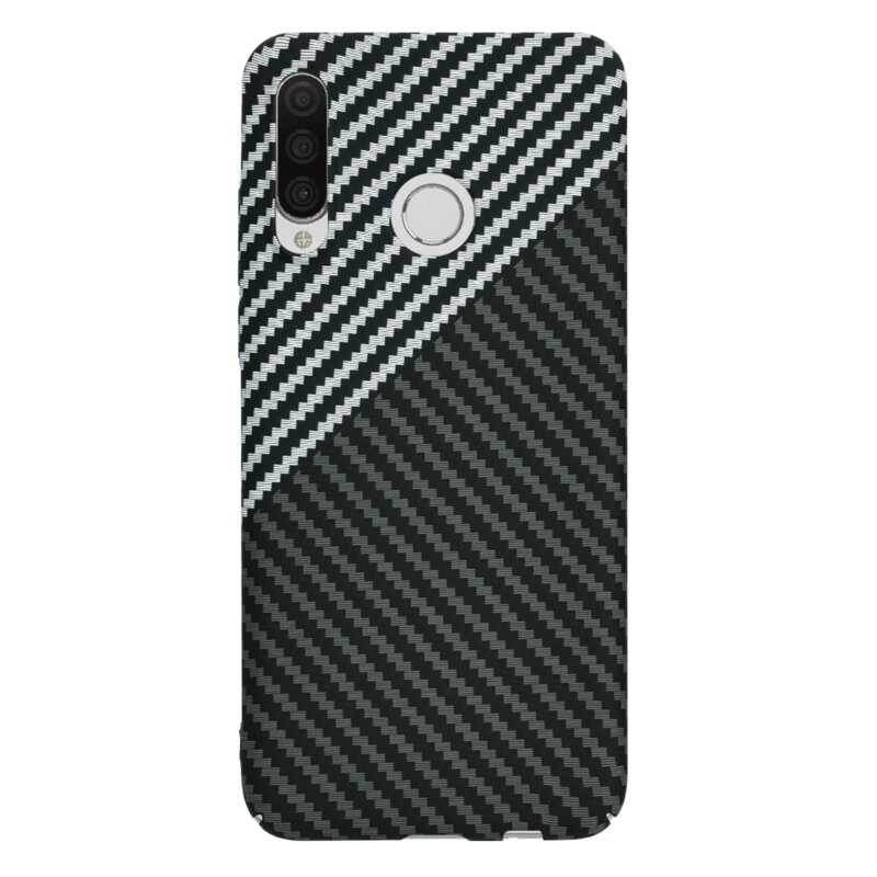 Husa Huawei P30 Lite Techsuit Carbonite FiberShell, gri