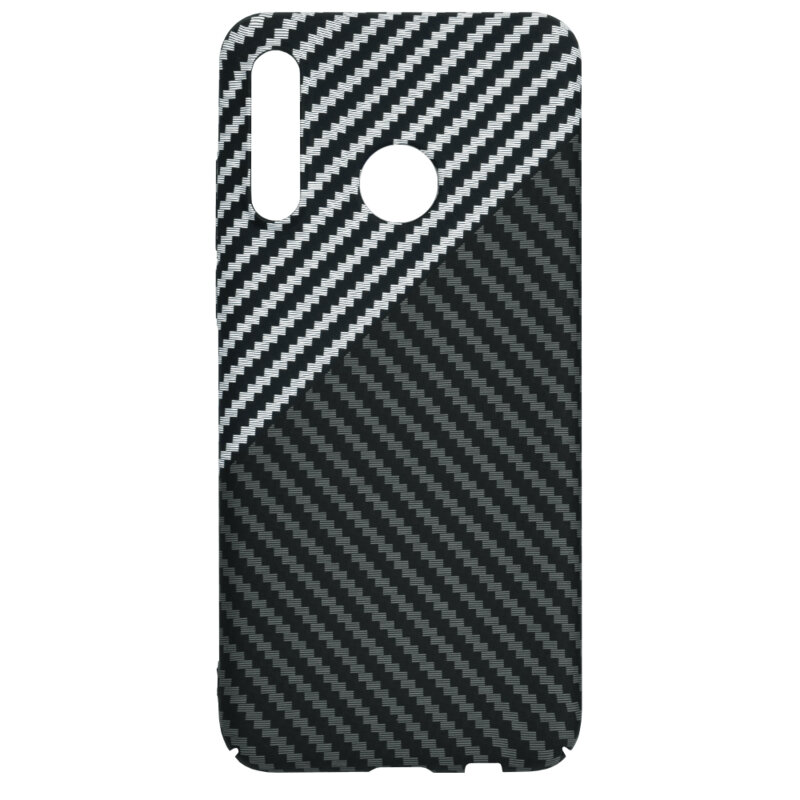 Husa Huawei P30 Lite New Edition Techsuit Carbonite FiberShell, gri