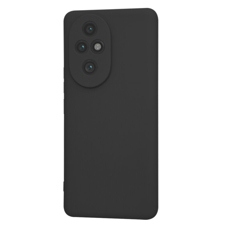 Husa silicon Honor 200 Pro Techsuit SoftFlex, negru