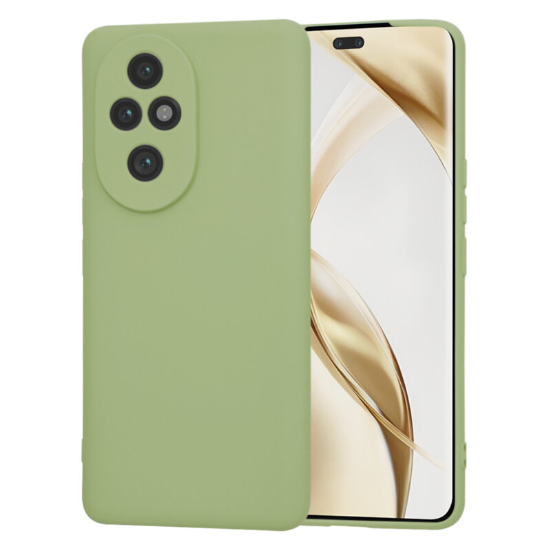 Husa silicon Honor 200 Pro Techsuit SoftFlex, verde