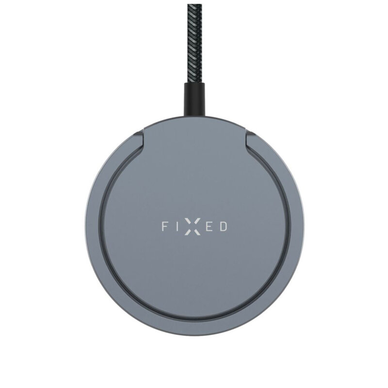 Incarcator MagSafe Ring Qi2 Fixed, 15W, 1.2m, gri, FIXMPADP-GR