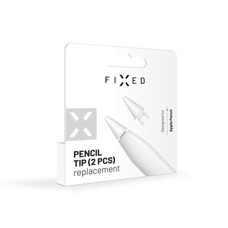 [Pachet 2x] Varf de rezerva Apple Pencil 1/2 Fixed, FIXPET-WH